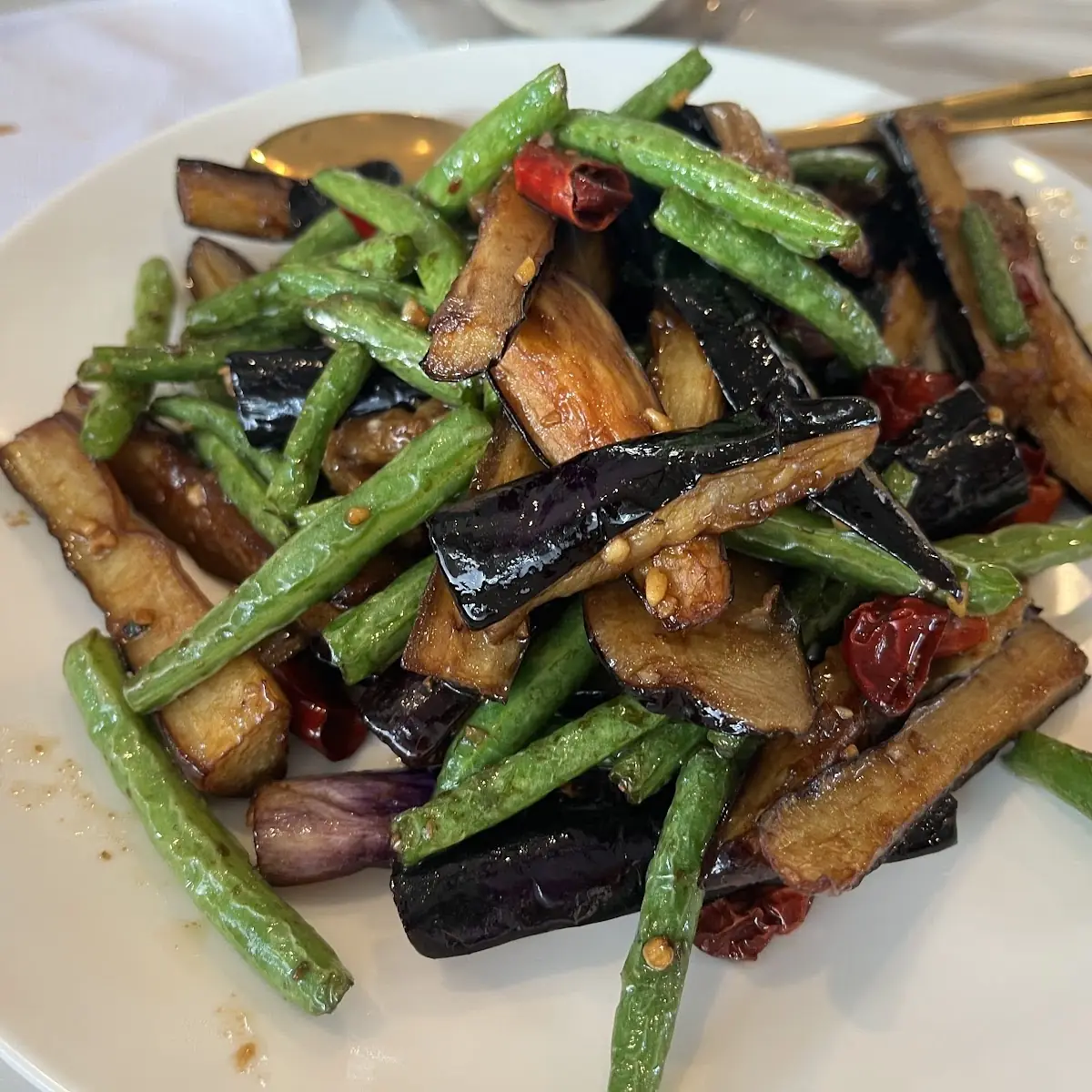 eggplant string beans 四季豆茄子